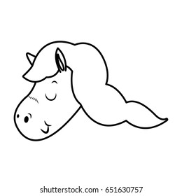 beautiful horse pony wings foal toy vector illustration