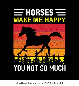 Beautiful horse t-shirt design isolated, jumping horse, silhouette horse running t-shirt design