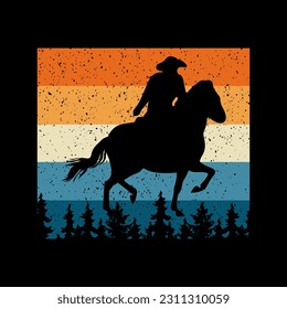 Beautiful horse t-shirt design isolated, jumping horse, silhouette horse running t-shirt design