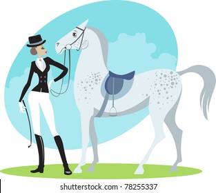 Beautiful horsewoman