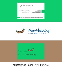 Beautiful Hot dog Logo and business card. vertical Design Vector