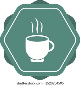 Beautiful Hot tea Vector Glyph icon