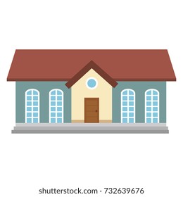 beautiful house building isolated icon