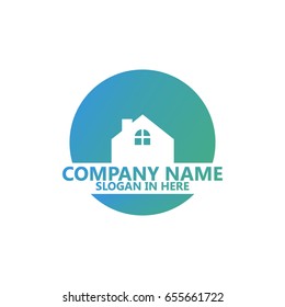 Beautiful House Logo Template Design