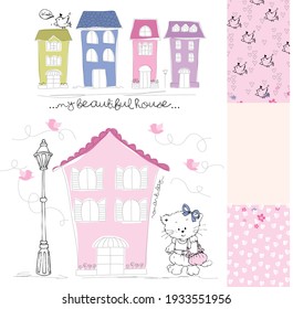 beautiful house vector art design. eps
