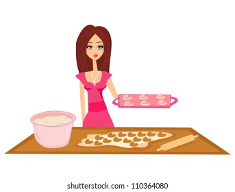 beautiful Housewife cooking