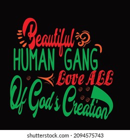 Hermoso diseño de camisetas vectoriales de tifones de pandillas humanas
