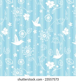 Beautiful hummingbirds background, vector