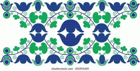 Beautiful Hungarian folk art motif