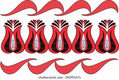 Beautiful Hungarian folk art motif