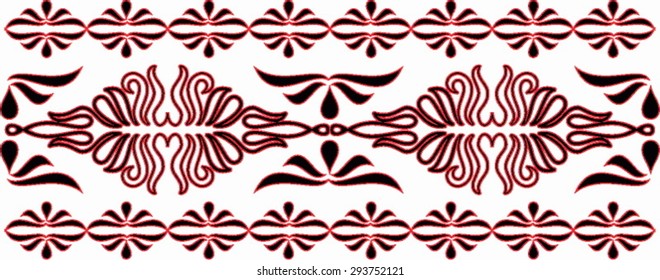 Beautiful hungarian folk art motif