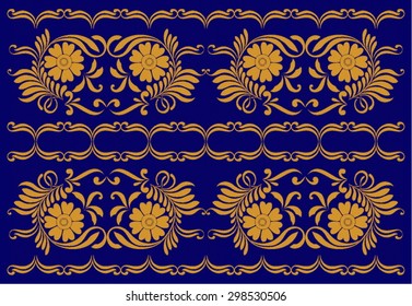 Beautiful hungarian folk art motif