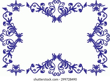 Beautiful hungarian folk art motif