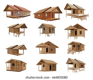 Beautiful Hut vector design