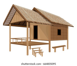 Beautiful Hut vector design