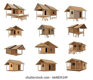 Beautiful Hut vector design