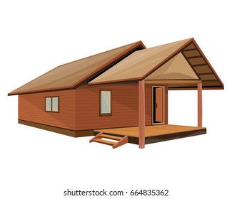 Beautiful Hut vector design