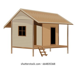 Beautiful Hut vector design