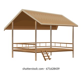 Beautiful hut vector design
