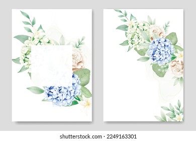 tarjeta de invitación floral de bodas hortícolas de hormigón 