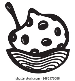 Beautiful ice cream. Vector illustration