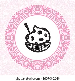Beautiful ice cream. Vector illustration