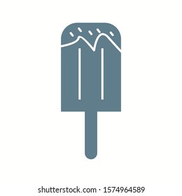 Beautiful Ice lolly Glyph Vector Icon