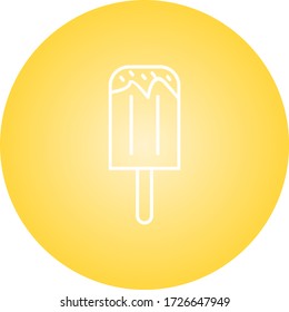 Beautiful Ice lolly Line Vector Icon