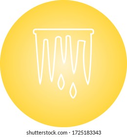 Beautiful Icicle Line Vector Icon