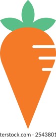 Beautiful icon of a carrot