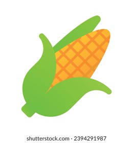 Beautiful icon of corn ready to use, healthy food