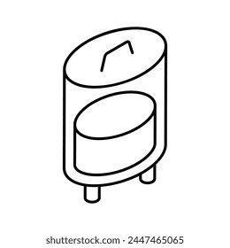 Un hermoso icono de diseño de goteo en estilo isométrico de moda, para uso premium