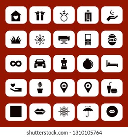beautiful icon set with lips, umbrella and mouthwash vector illustration
