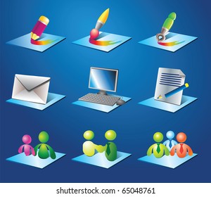 Beautiful icon set for web design