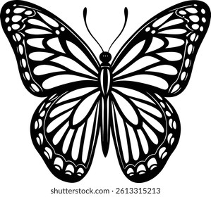 Beautiful icon vector of a butterfly