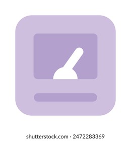 Beautiful icon of weight scale, weight machine vector design