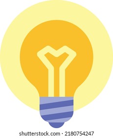 Beautiful icons minimal style designed concept of Idea Bulb