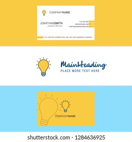 Beautiful Idea  Logo and business card. vertical Design Vector