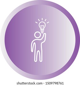 Beautiful Idea vector line icon