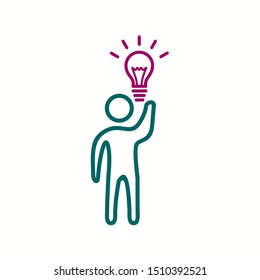 Beautiful Idea vector line icon