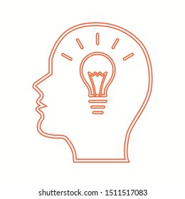 Beautiful Idea vector line icon