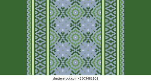 Schönes ikat ethnisches Muster. Nahtloses Muster in Stamm, Volksstickerei und mexikanischem Stil; Abstrakte ethnische aztekische Kunst. Geometrisches, nahtloses Muster in Stämmen.