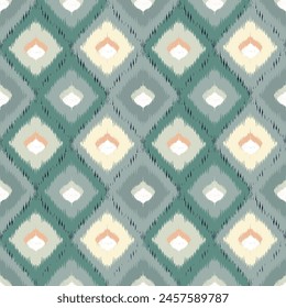 Beautiful Ikat floral embroidery pattern. African tribal Ikat traditional pattern. Aztec style,embroidery,abstract,vector,illustration,design for texture,fabric,carpet,vectorclothing,wrapping,