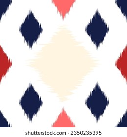 beautiful ikat pattern seamless ethnic repeat tribal traditional style colorful background  modern desing vector illustration