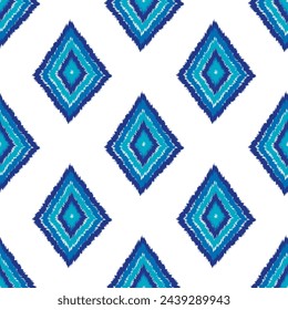Beautiful ikat tradition pattern.Tribal geometric ethnic texture seamless. Vector illustration design for print product,background, clothing, print, fabric,embroidery,decor.Vintage style.Folk design.