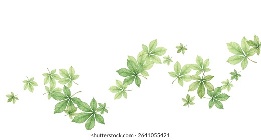 Beautiful illustration of autumn leaves in various colors and shapes, perfect for seasonal designs, invitations, and decorations. Captures the essence of fall with vibrant and detailed leaf