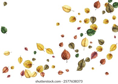 Beautiful illustration of autumn leaves in vibrant shades, perfect for seasonal designs, nature-themed projects, and artistic backgrounds. Add a touch of natural beauty and elegance to your work.