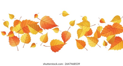 Beautiful illustration of autumn leaves in vibrant shades, perfect for seasonal designs, nature themed projects, and artistic backgrounds. Add a touch of natural beauty and elegance to your work.