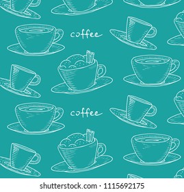 Beautiful illustration of the coffee pattern