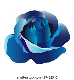 Beautiful illustration of colored roses with every slight shade with detalised pestels over white background.